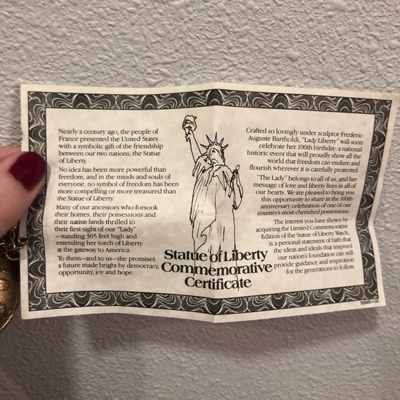 Statue Of Liberty Pocket Watch Sutton - Picture 3 of 8